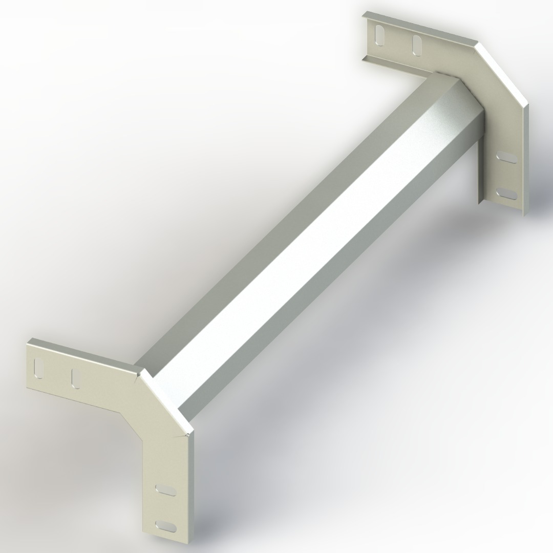 Dış Bukey Sabit 90 Derece Dönüş W600mm H40mm T1,2mm Pregalvaniz