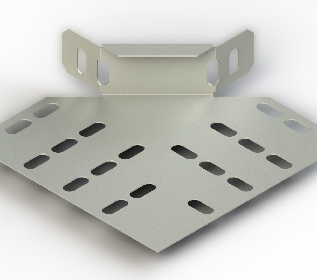 Parçalı 90 Dönüş W100mm H40mm T1,0mm Pregalvaniz