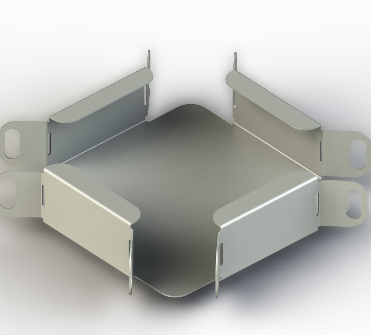 Dörtlü Dönüş W50mm H40mm T0,8mm Pregalvaniz