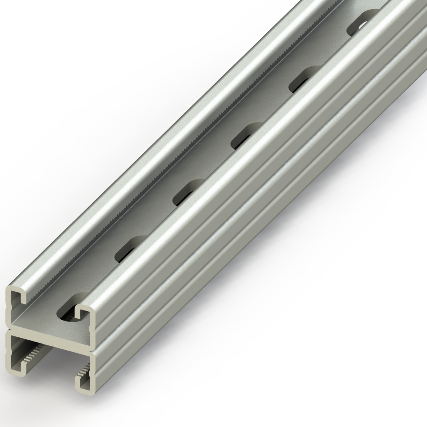 C Profil ( Sırt sırta kaynaklı, delikli )  41x42 L:3000mm T2mm Sıcak Daldırma