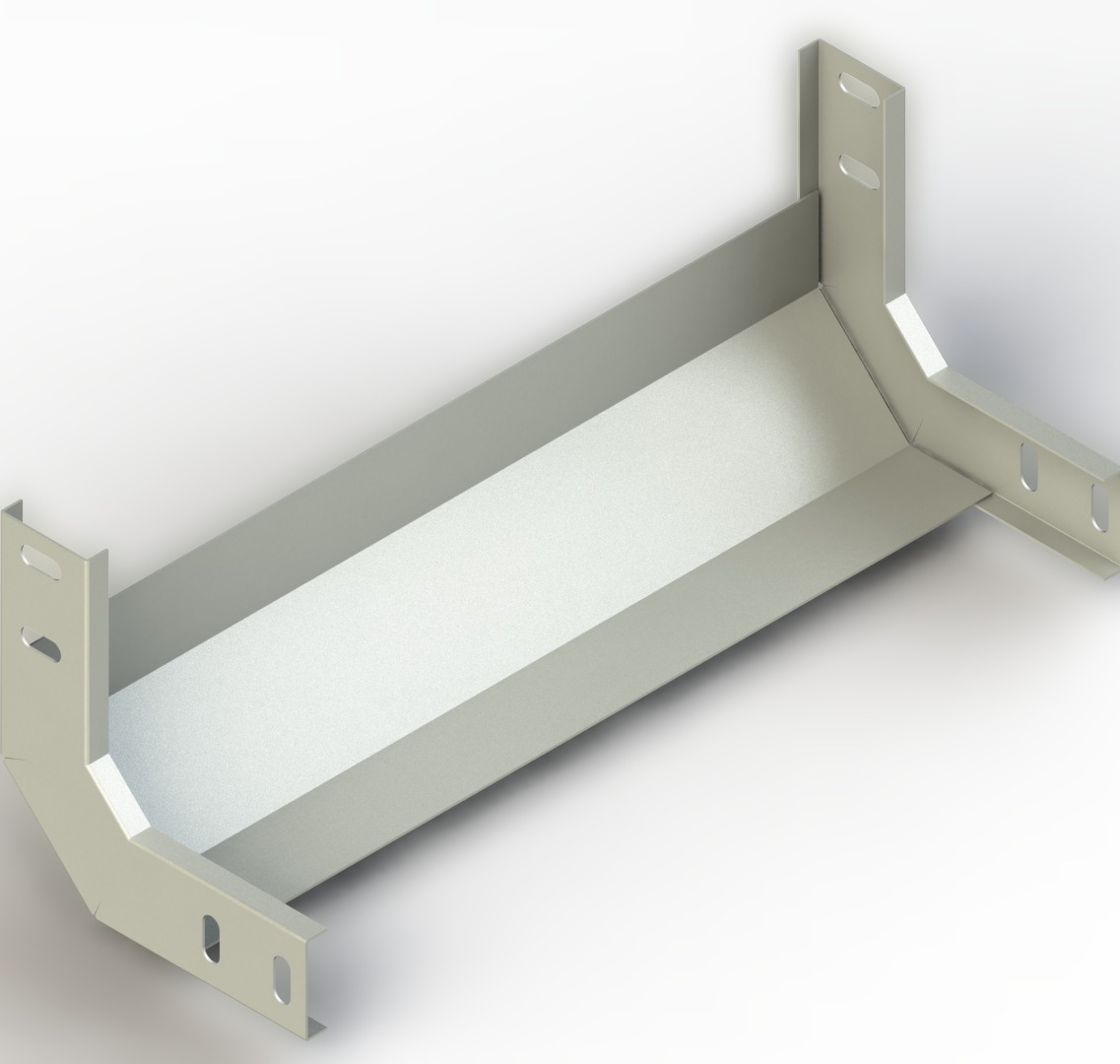 İç Bukey Sabit 90 Derece Dönüş W400mm H40mm T1,2mm Sıcak Daldırma