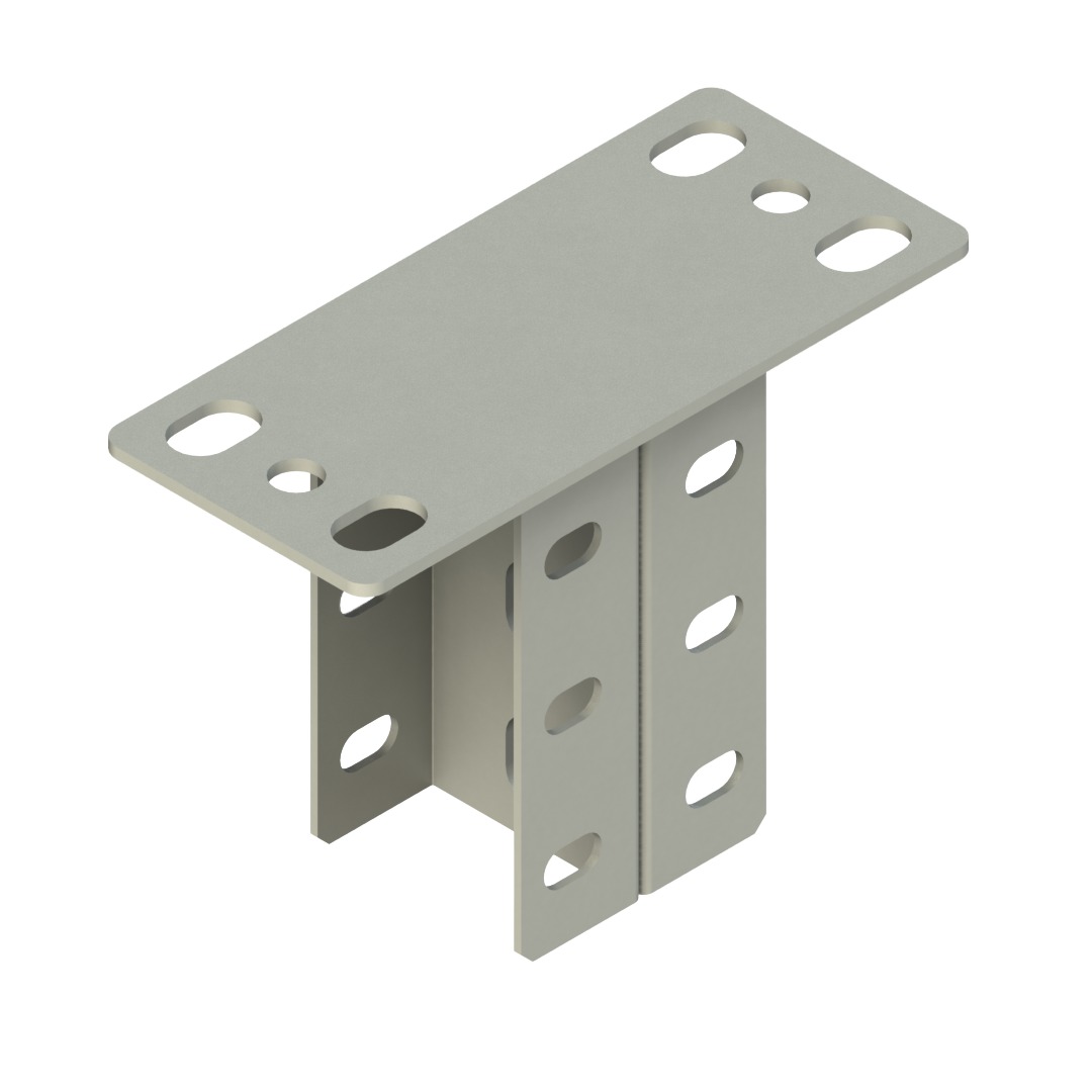 Kaynaklı çift tavan montaj braketi, T:2mm ( Electro Galvaniz )