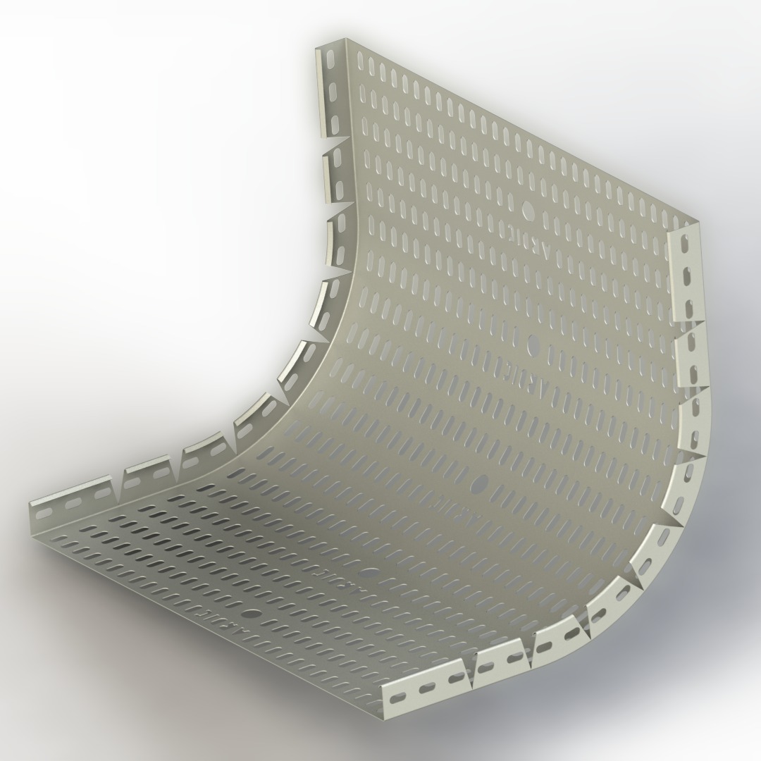 İç-Diç Hareketli bükey W600mm H40mm T1,5mm Sıcak Daldırma