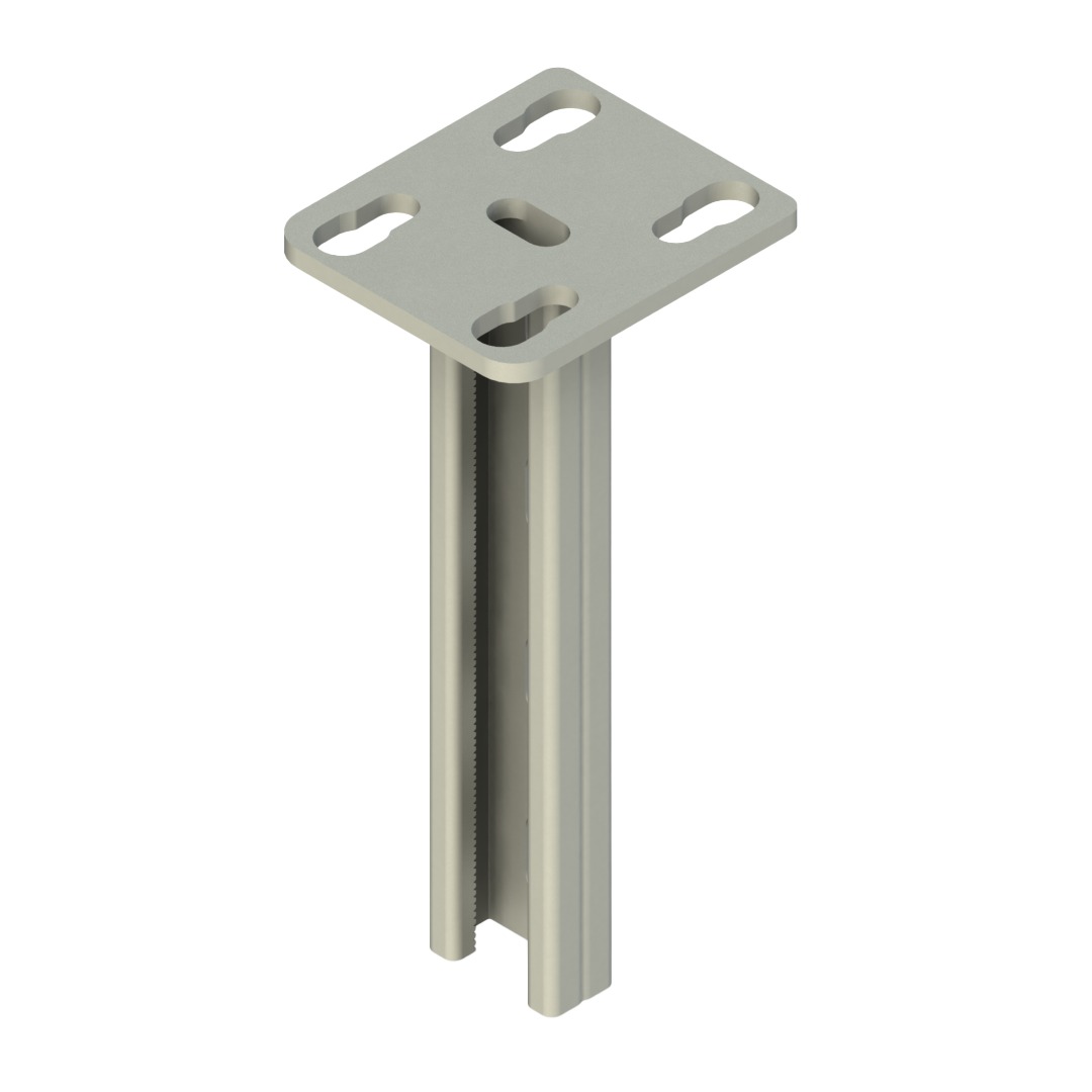 C Tipi Askı Destek Elemanı 41x21mm, L:3000mm, T:2mm ( Sıcak Daldırma )