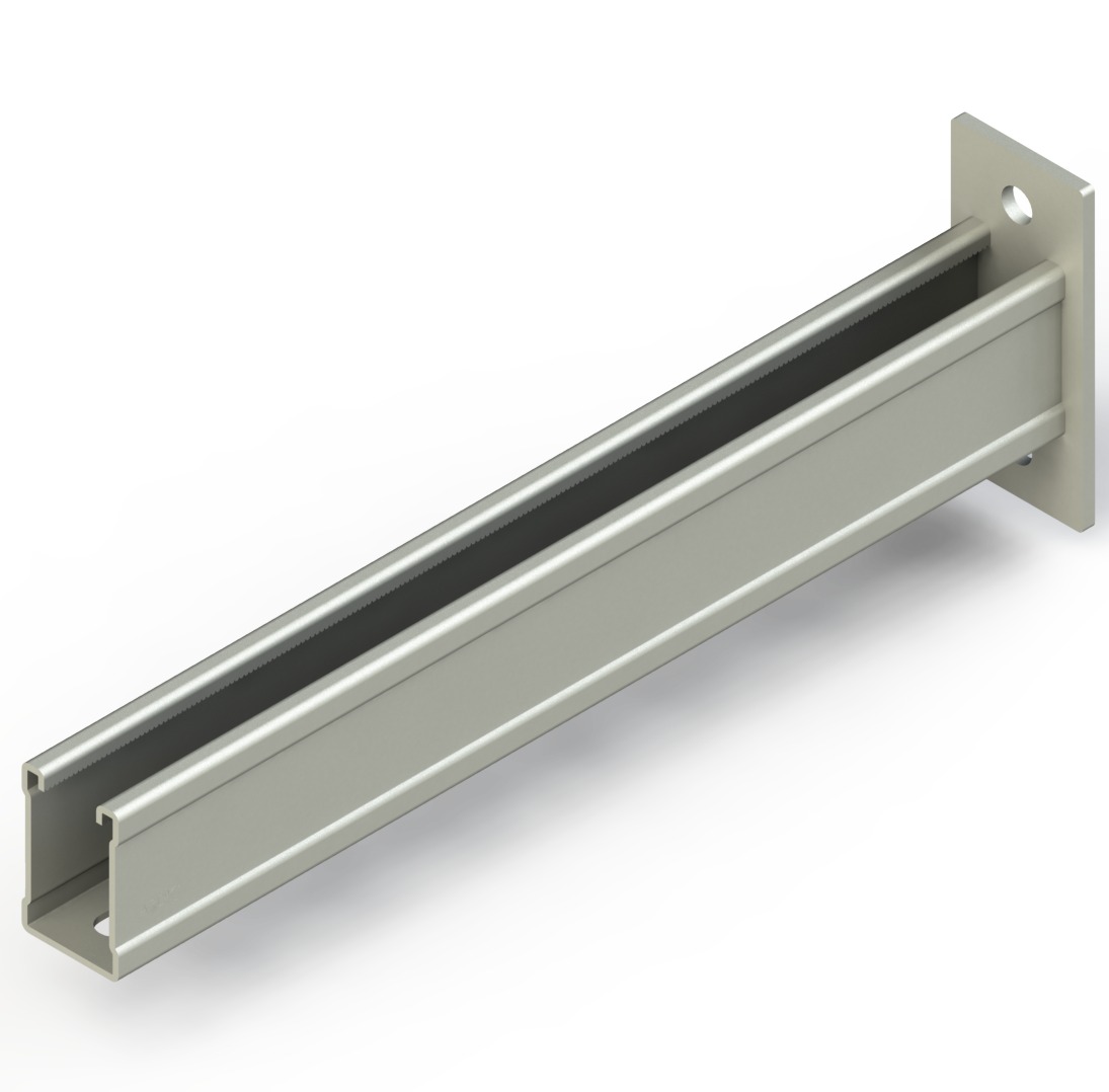 C Destek Konsolu, 41х62mm, L:400mm, T:2mm ( Elektro Galvaniz )