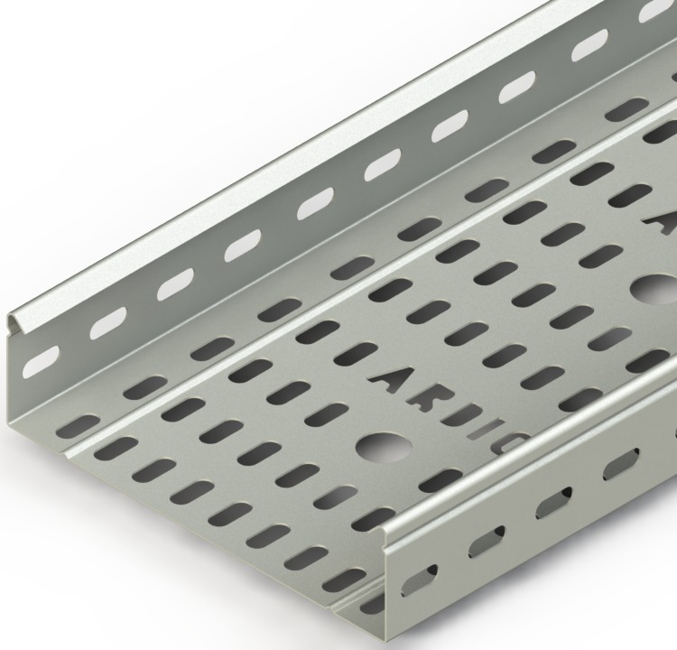 Ağır Hizmet Kablo Tavası W200mm H50mm T0,8mm L:3000 Pregalvaniz