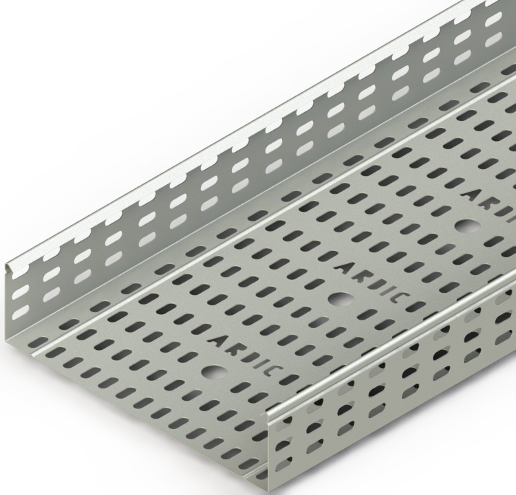 Ağır Hizmet Kablo Tavası W300mm H80mm T1,2mm L:3000 Pregalvaniz