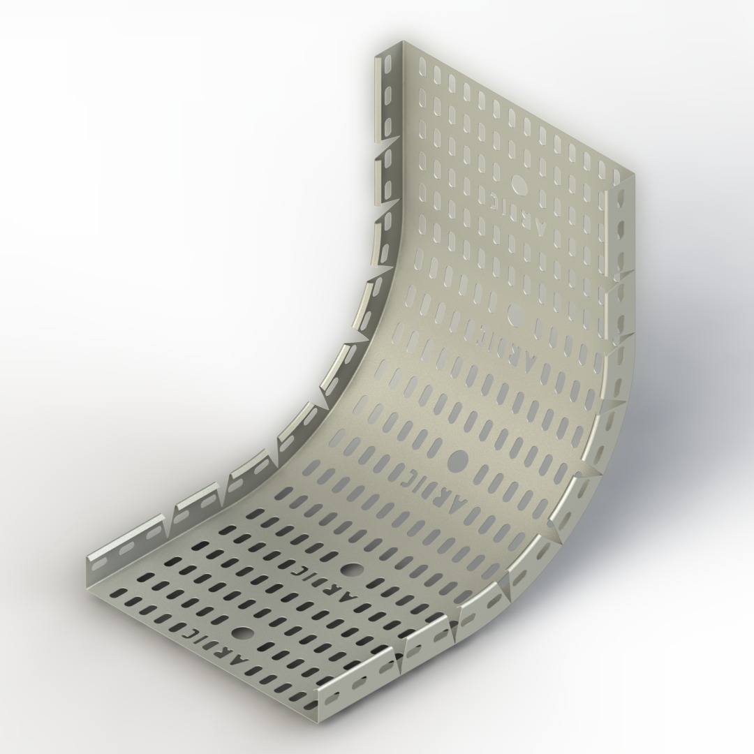 İç-Diç Hareketli bükey W300mm H40mm T1,0mm Pregalvaniz