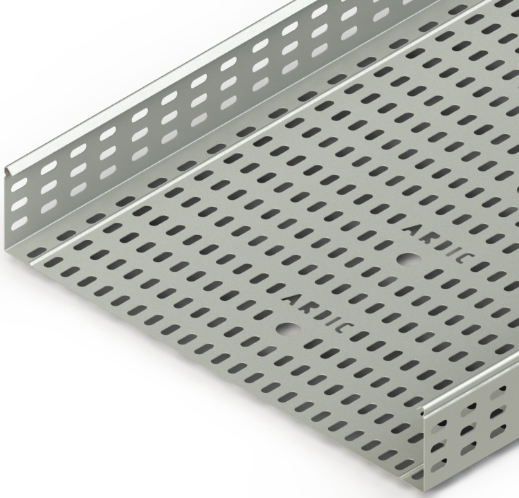 Ağır Hizmet Kablo Tavası W500mm H80mm T1,5mm L:3000 Pregalvaniz