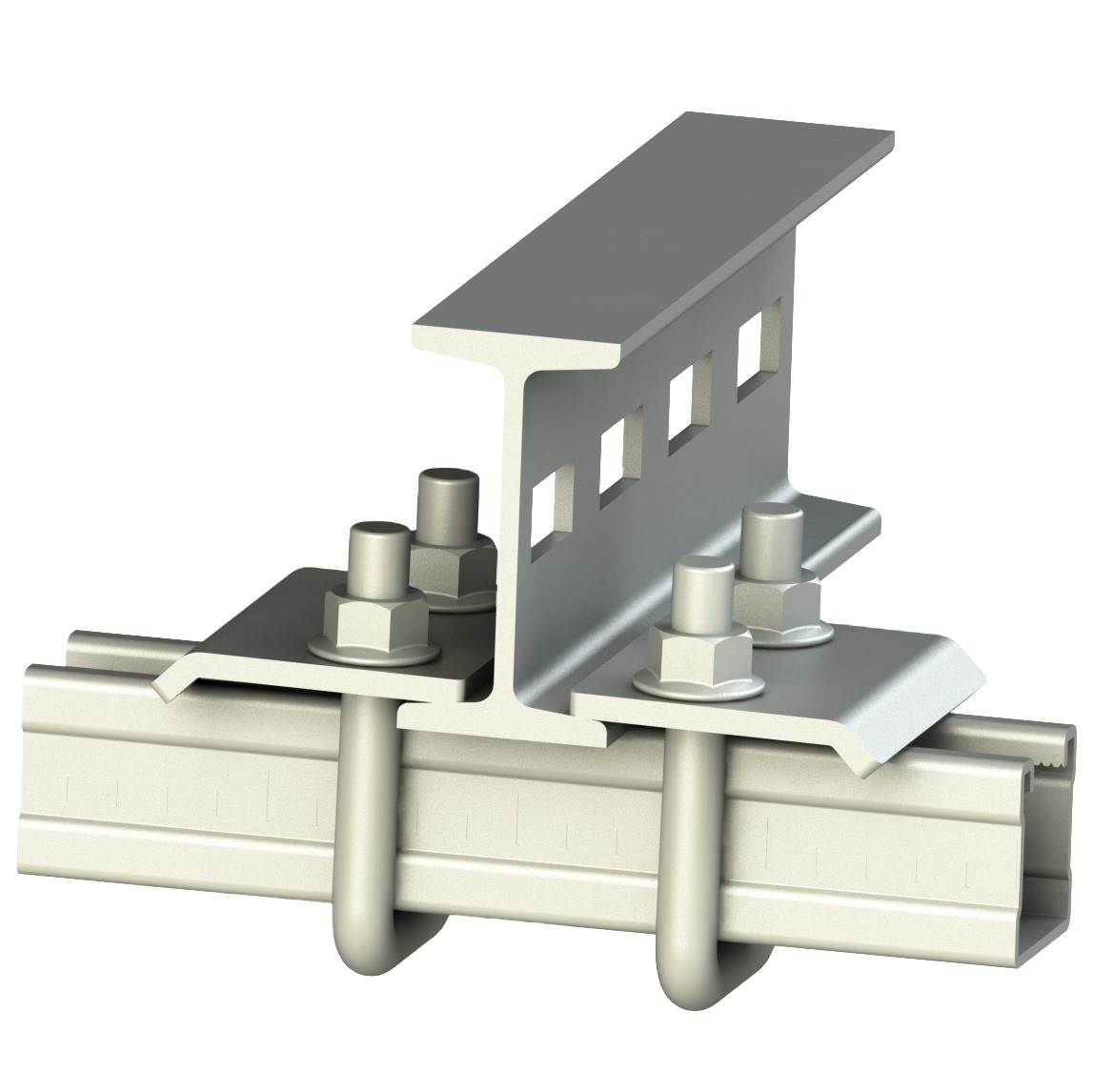 C profil bağlantı klemensi 41x41mm, T:5mm ( Sıcak Daldırma )