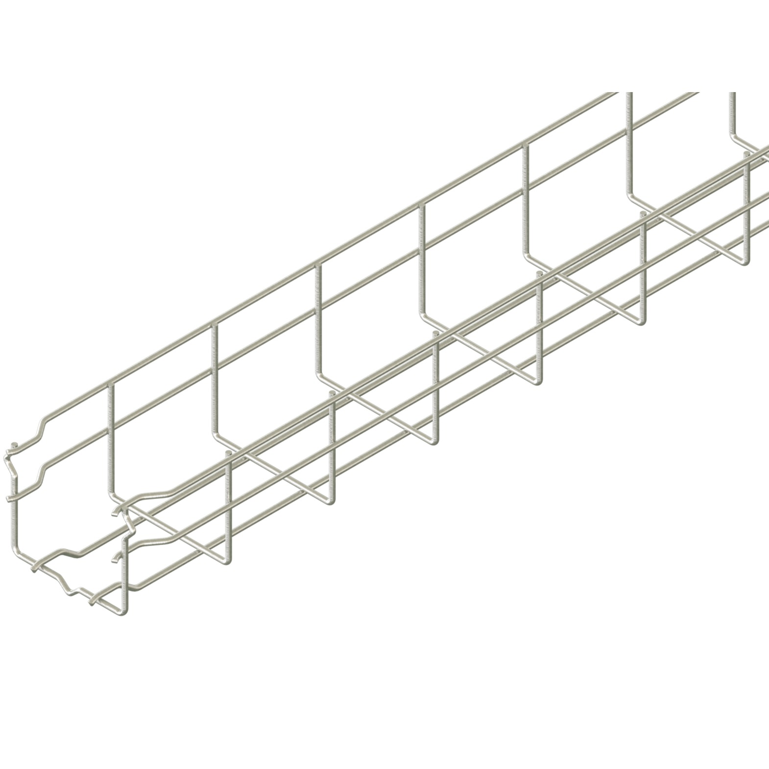 Hızlı Bağlantılı Tel Kanal W100mm H80mm T5mm L:3000 Elektro Galvaniz