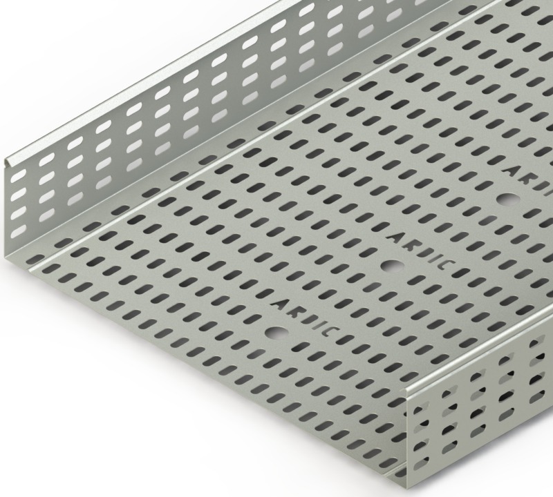 Ağır Hizmet Kablo Tavası W500mm H100mm T1mm L:3000 Pregalvaniz