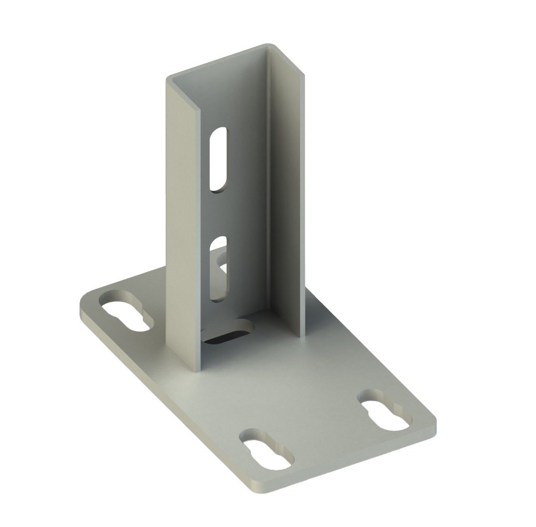 Tavan Bağlantı Elemanı C Tipi 41x21mm, L:120mm, T:2mm ( Sıcak Daldırma )