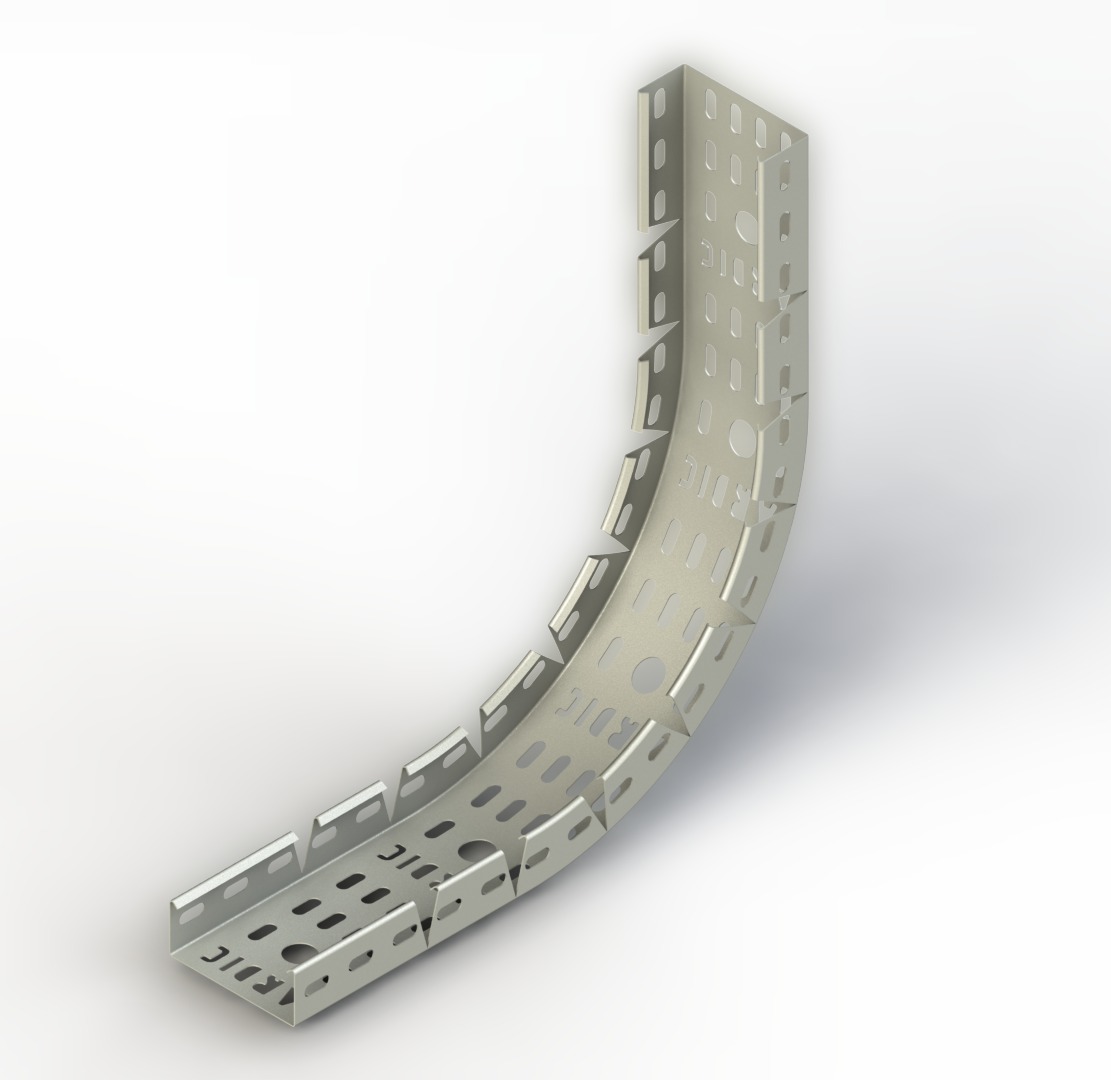İç-Diç Hareketli bükey W100mm H40mm T0,8mm Pregalvaniz