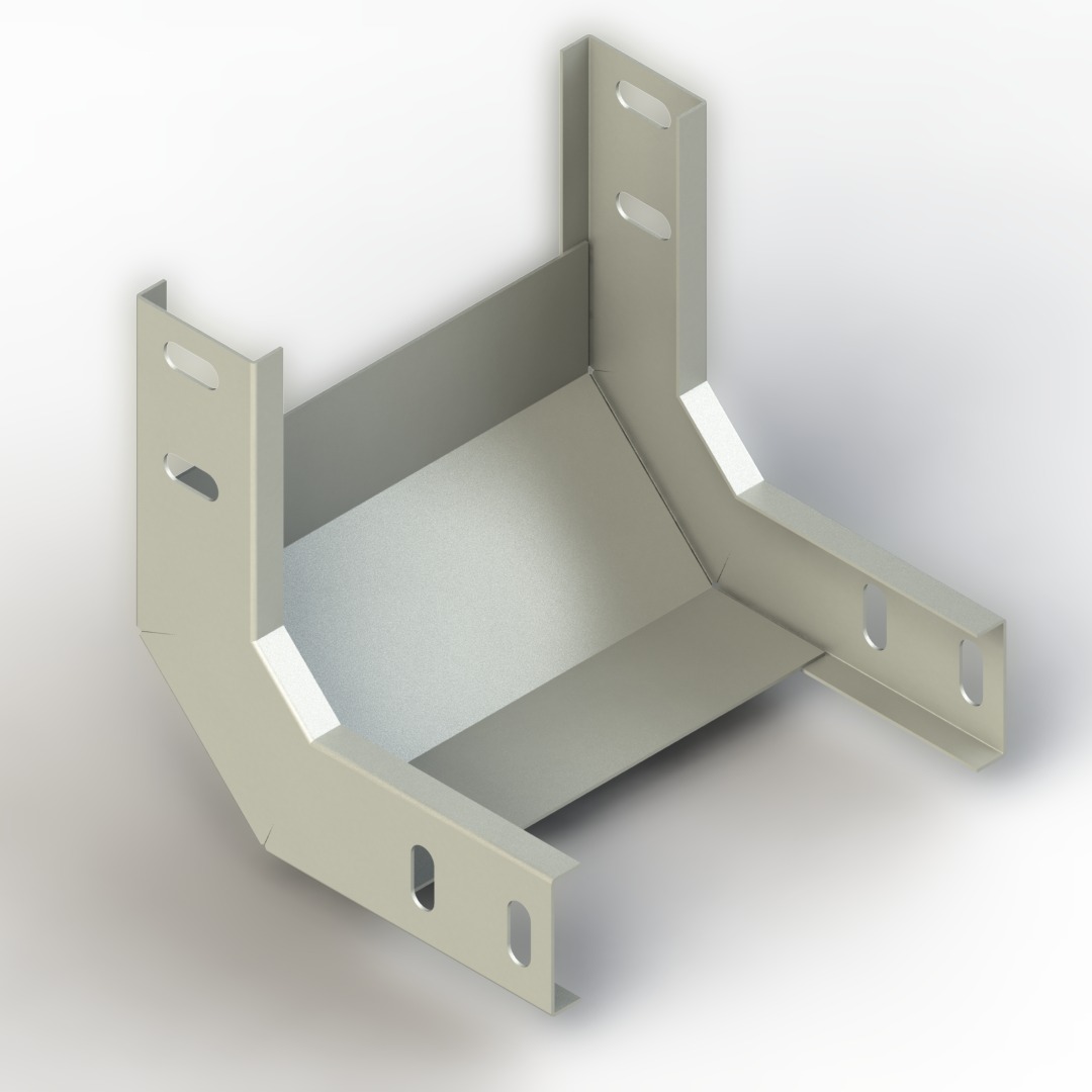 İç Bukey Sabit 90 Derece Dönüş W150mm H40mm T1,2mm Pregalvaniz