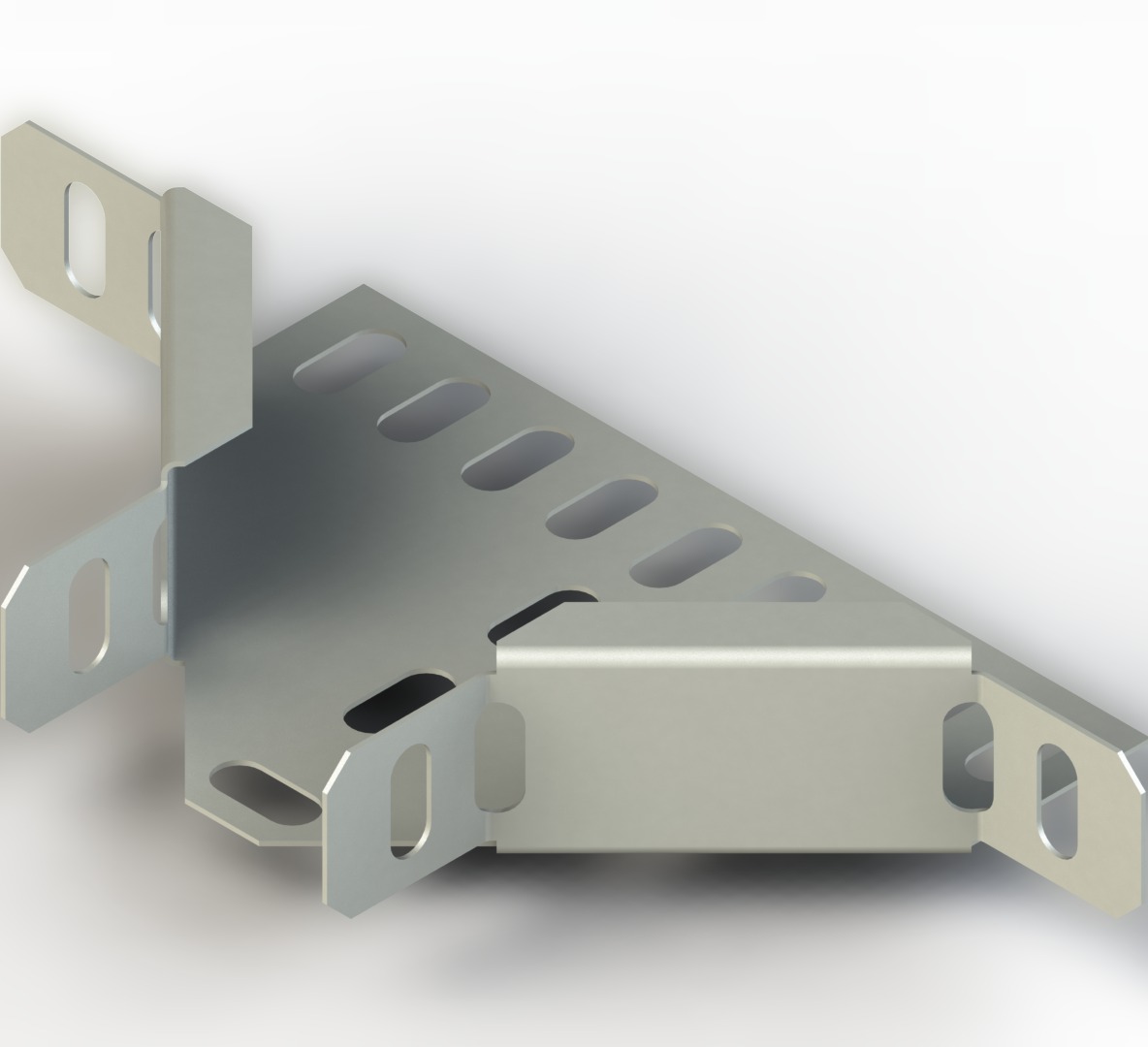 Parçalı T Dönüş W100mm H40mm T1,0mm Sıcak Daldırma