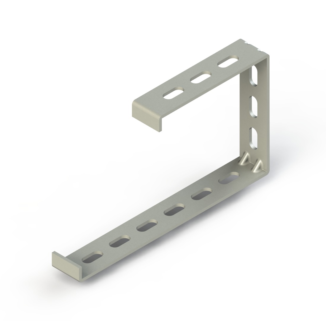 Duvar-Tavan Konsolu L:200mm, T:3mm ( Elektro Galvaniz )
