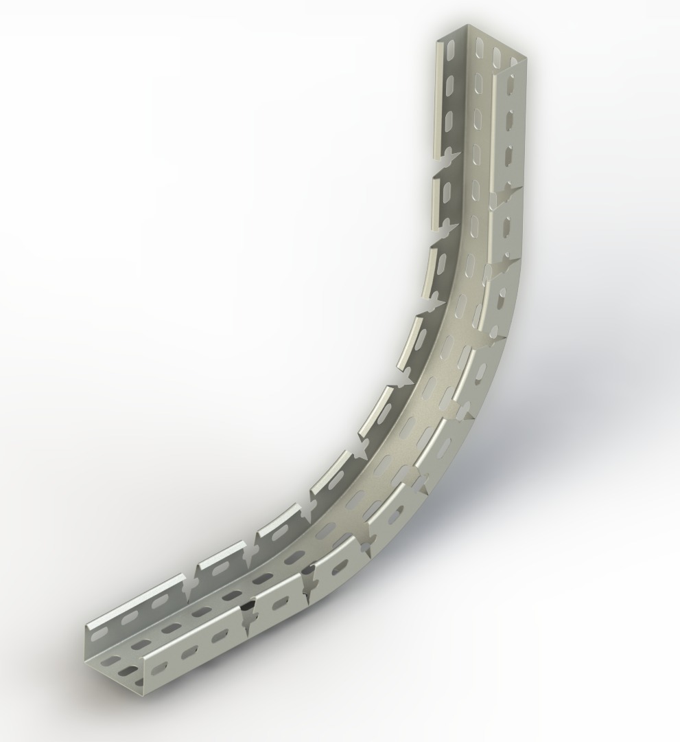 İç-Diç Hareketli bükey W50mm H40mm T0,8mm Sıcak Daldırma