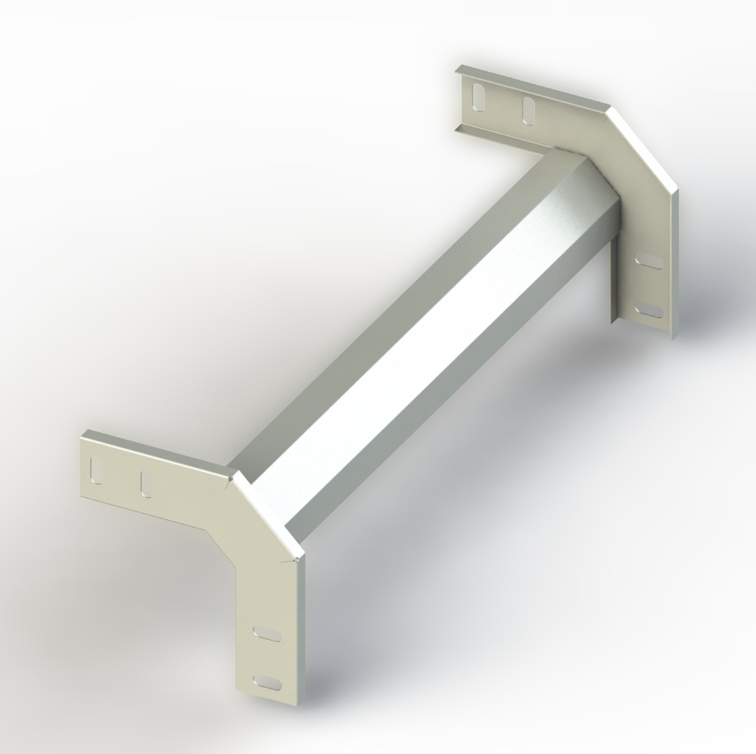 Dış Bukey Sabit 90 Derece Dönüş W500mm H40mm T1,2mm Pregalvaniz