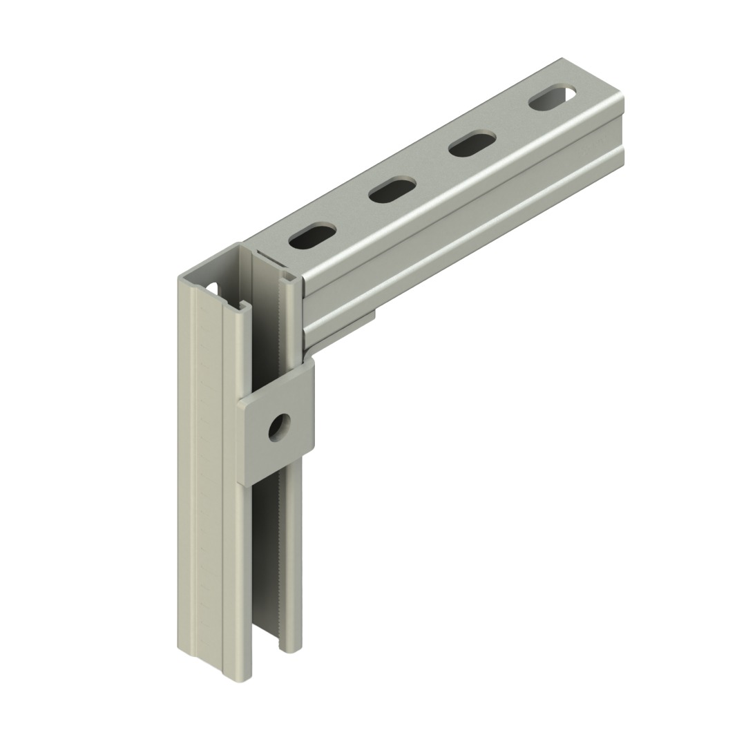 Cantilever 3D 90° C Profil Konsol Köşe Elemanı, T:5mm ( Sıcak Daldırma )