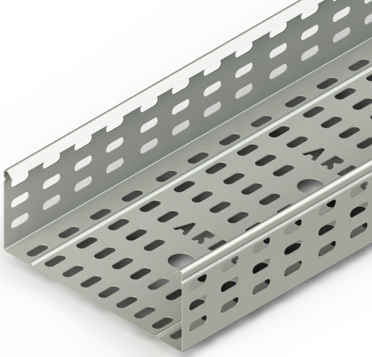 Ağır Hizmet Kablo Tavası W200mm H80mm T1,2mm L:3000 Pregalvaniz