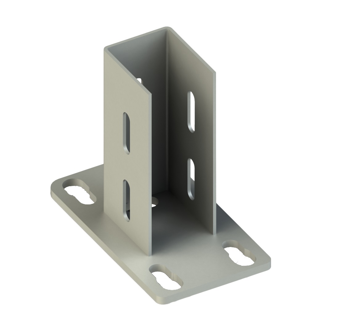 Tavan Bağlantı Elemanı C Tipi 41x62mm, L:120mm, T:2mm ( Sıcak Daldırma )