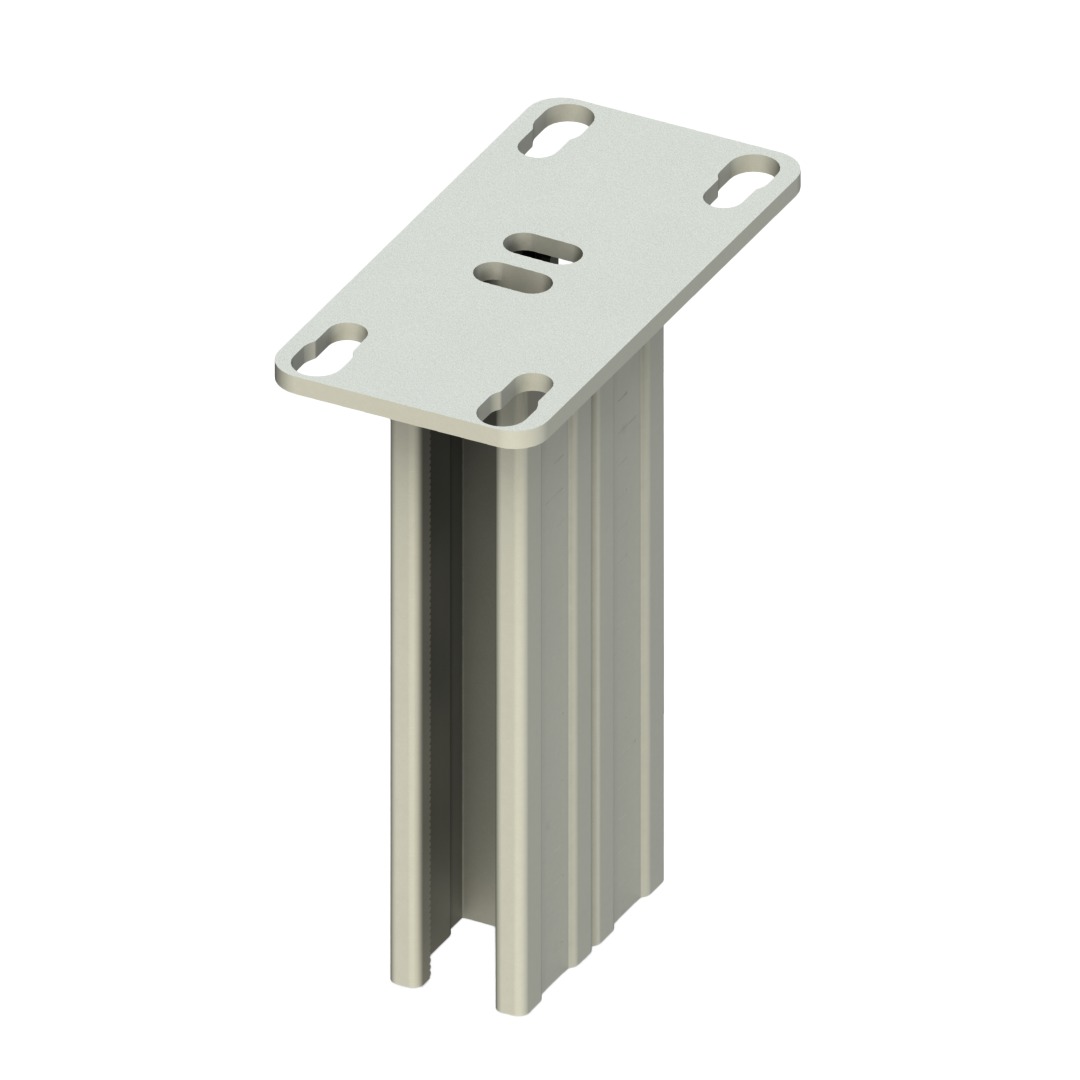C Tipi Çiftli Askı Destek Elemanı 41x41mm, L:2500mm, T:2mm ( Sıcak Daldırma )