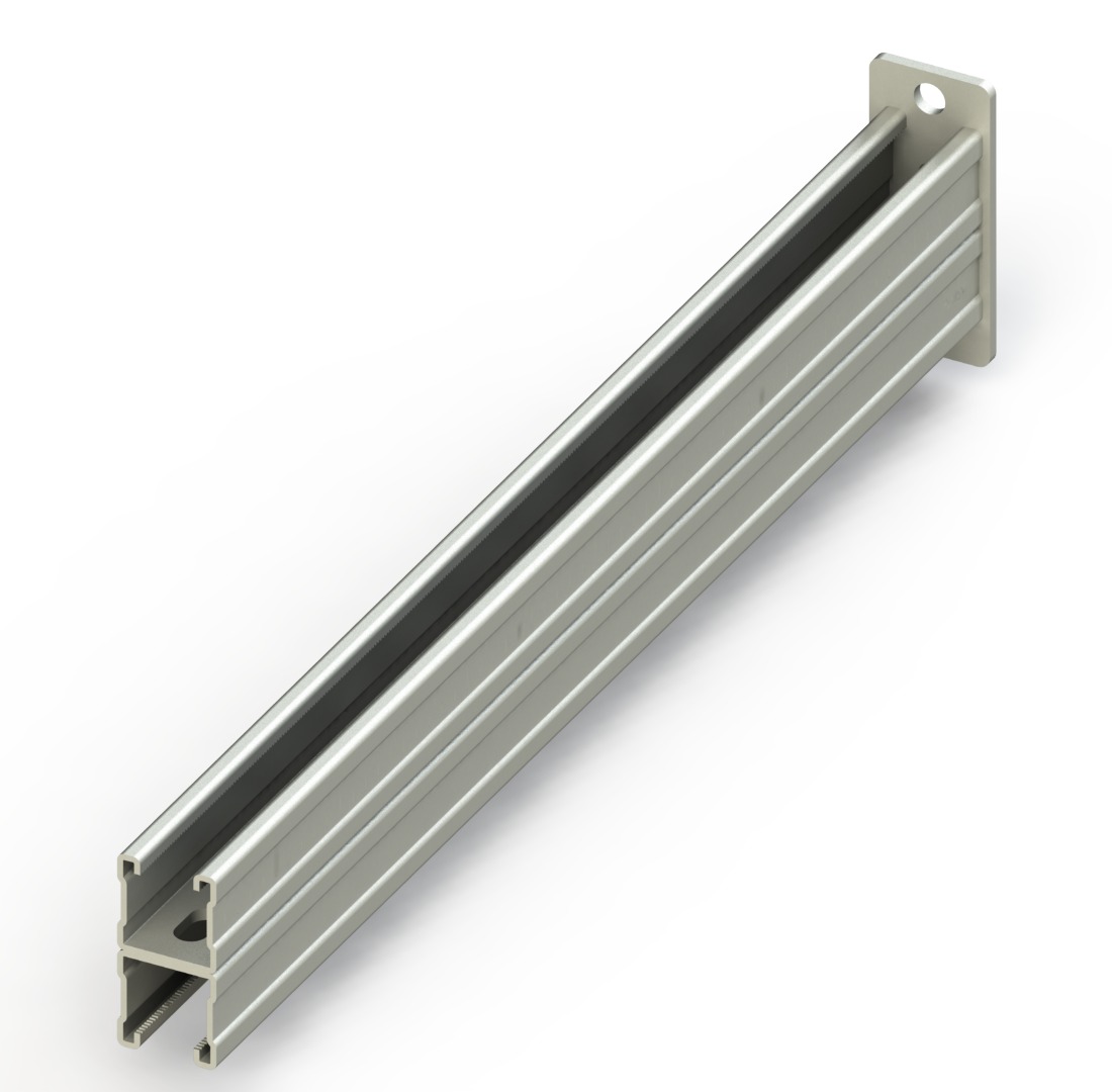 C Destek Çiftli Konsolu, 41х41mm, L:800mm, T:2mm ( Sıcak Daldırma )