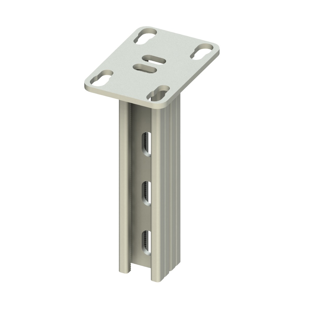 C Tipi Çiftli Askı Destek Elemanı 41x21mm, L:2000mm, T:1,5mm ( Sıcak Daldırma )