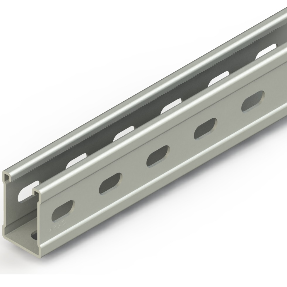 C Profil ( 3 Taraf Delikli ) 62x41 L:3000mm T1,5mm Sıcak Daldırma
