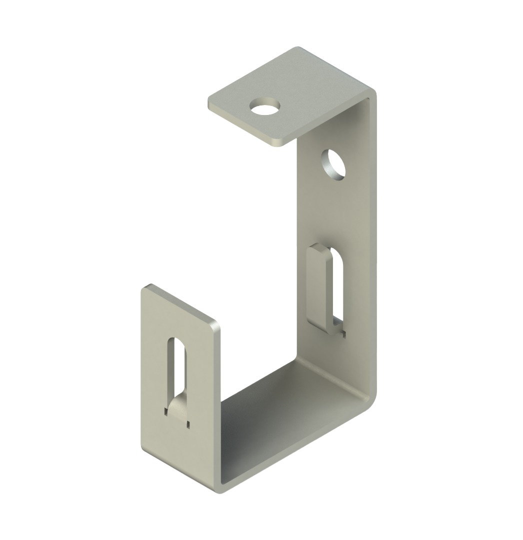 Tavan Konsolu Tırnaklı Omega Tipi L:50mm ( Pregalvaniz )